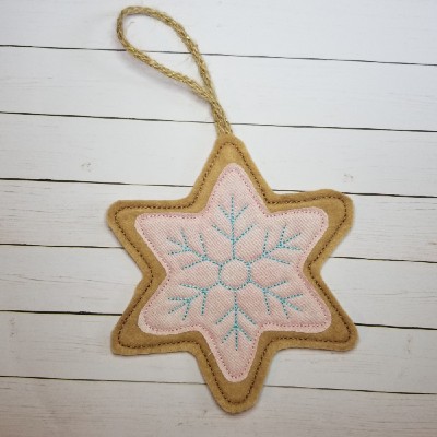 ITH christmas ornament star design